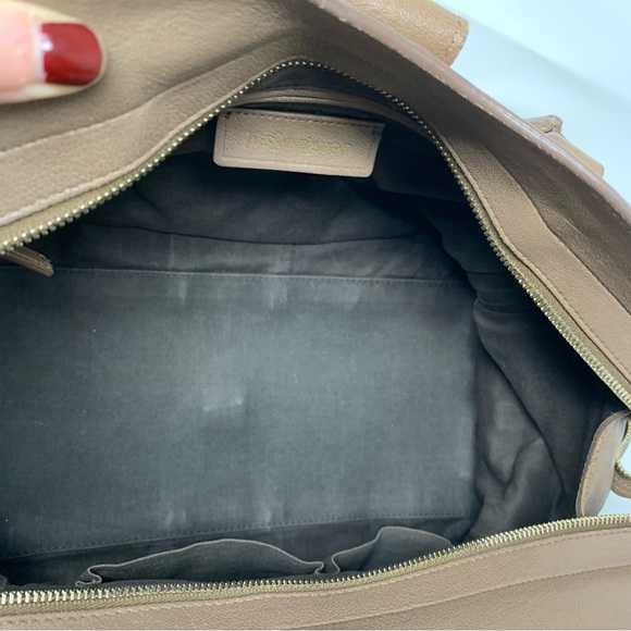💯 AUTH YSL Saint Laurent Cabas Y Leather Tote - Picture 7 of 12